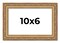 10x6 Solid Wood Antique Picture Frame with UV-Resistant Acrylic & Acid-Free Backing, Available in 4 Finishes: Bronze, Gold, Silver, and Gold with Black